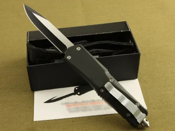 Micro OTF Tech Knife Combat Troo Series 440 Лезвие Твердостью 57HRC Из Цинково-алюминиевого Сплава С Ручкой Для Наружной Самообороны Карманный Нож