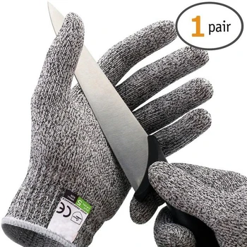 Защитные перчатки для защиты от порезов с подкладкой из HPPE, Устойчивые к порезам Защитные Рабочие перчатки