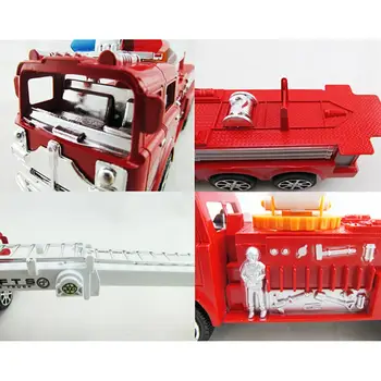 Обучающая модель автомобиля для детей, имитирующая лестницу, грузовик, пожарная машина, игрушка для мальчиков