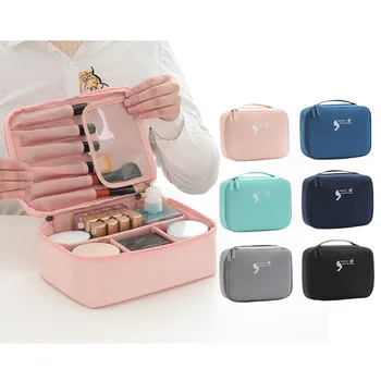 Корейская версия сумок для хранения туалетных принадлежностей, переносных косметичек для путешествий, женских водонепроницаемых сумок для хранения косметики Оптом