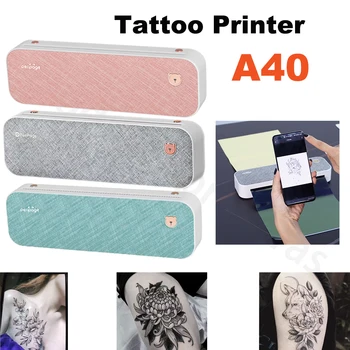 Термопринтер Peripage A4, Перенос трафарета для татуировки, Bluetooth USB, Мобильный принтер, Копировальный аппарат, Устройство для печати текстовых документов в формате PDF