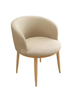 Легкий роскошный позолоченный стул, современный стол в скандинавском стиле, Креативный Чистый Красный Компьютерный стул для макияжа, Спинка домашнего обеденного стола и