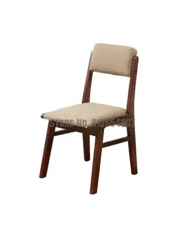 Бытовой Обеденный стул из массива дерева, письменный стул без подлокотников, Простой Современный Кофейный стул с белой спинкой, Стул для отдыха, Специальное предложение