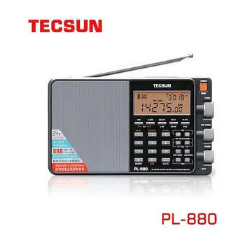 Портативное радио Tecsun PL-880, Высокая чувствительность, Полный диапазон, Цифровой Тюнер, Радио для Энтузиастов, Tecsun PL880