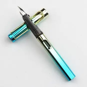 Изящная функциональная ручка для каллиграфии с чернильным мешочком, Деловая ручка для бизнеса, зеркальная поверхность, школьные принадлежности
