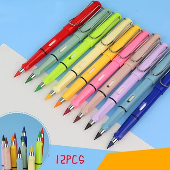 Карандаш без чернил, новые Художественные карандаши для рисования, Неограниченное количество записей, Вечный карандаш, Стираемая Красочная ручка, ручка без чернил, детские канцелярские принадлежности Kawaii