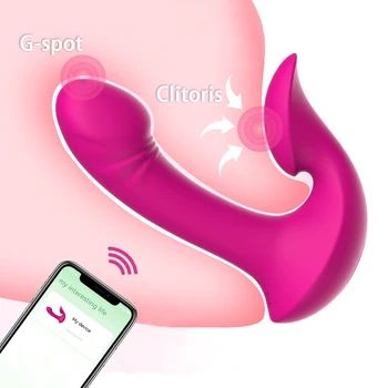 2023 Приложение Bluetooth Вибратор для женщин, точка G, Вагинальный стимулятор клитора, реалистичный вибратор, фаллоимитатор, эротическая секс-игрушка для взрослых для женщин