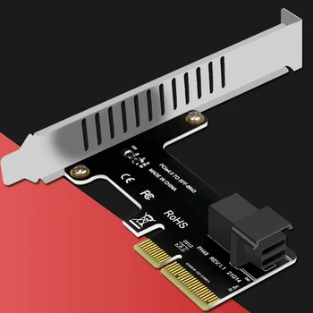 PCIE X4 - Карта расширения SFF8643 Адаптер твердотельного накопителя PCI-EX4 / X8 / X16 Конвертер жесткого диска PCI E в SFF-8643