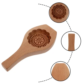 Форма для Лунного торта Деревянные Бытовые Инструменты для выпечки Форма для песочного маффина Flower Mooncake Ручной работы